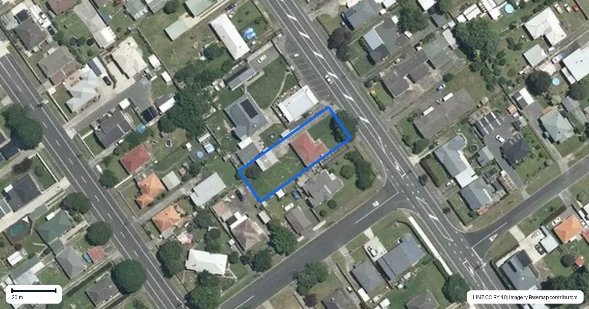 Property context map for 9 Studholme Street, Morrinsville