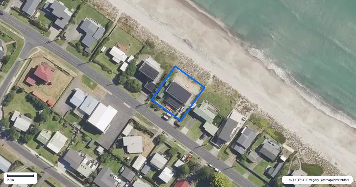 Property context map for 13 Pukehina Parade, Pukehina