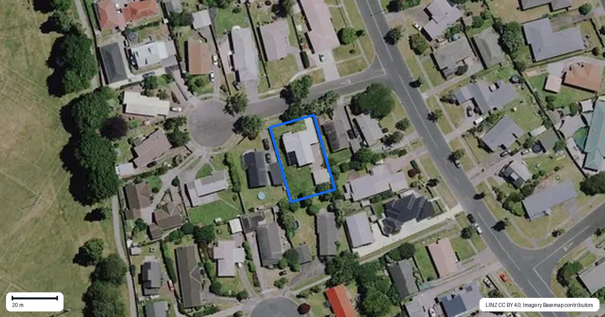 Property context map for 3 Ensign Place, Flagstaff, Hamilton