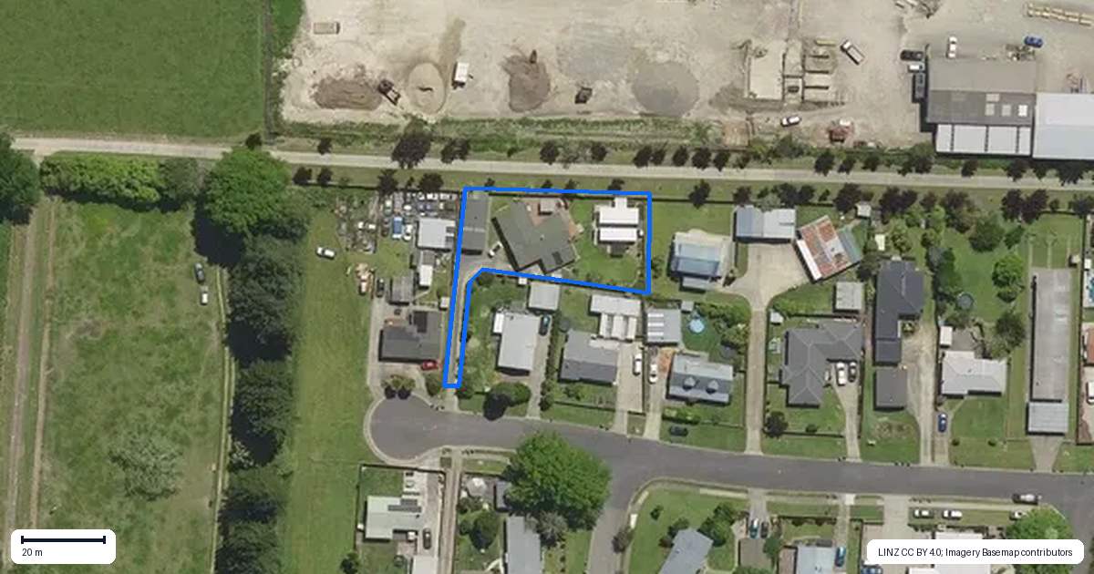 Property context map for 31 Totara Street, Edgecumbe