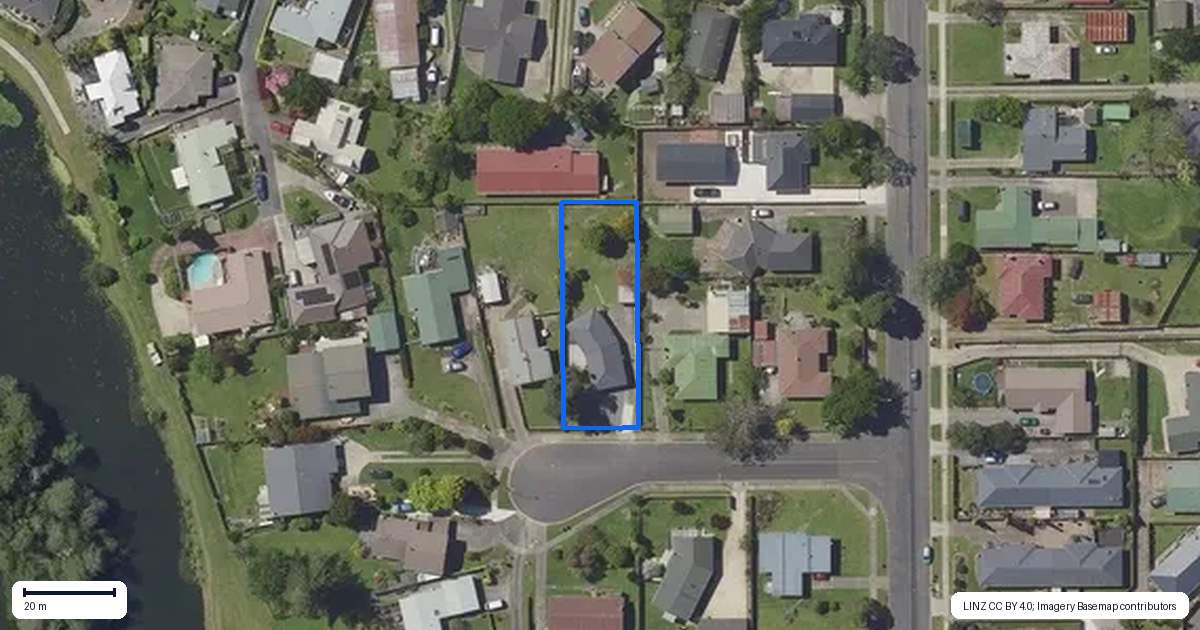Property context map for 6 Lakeview Place, Whakatane
