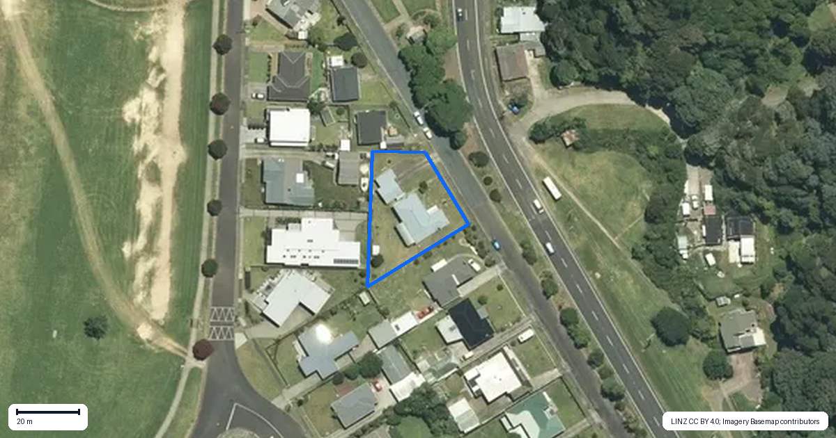 Property context map for 117 Fergusson Drive, Thames