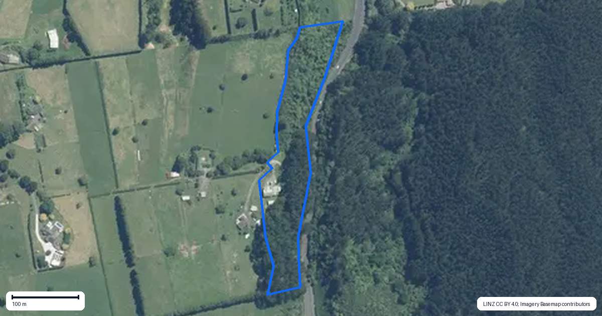 Property context map for 1226 Pyes Pa Road, Pyes Pa, Tauranga