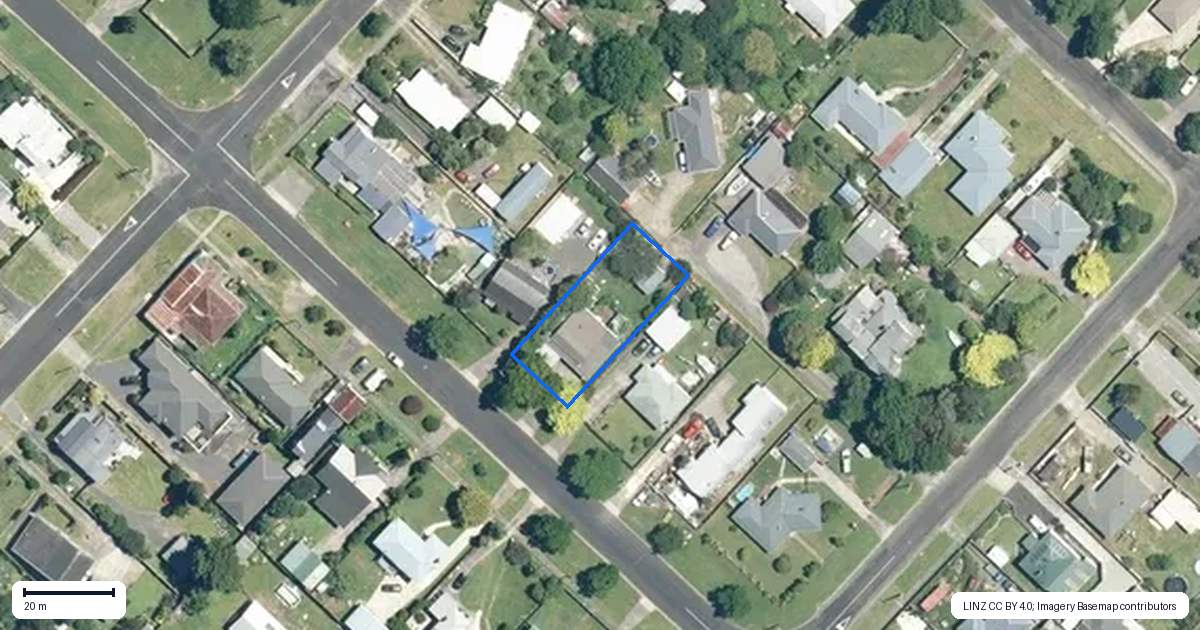 Property context map for 17 Wrigley Street, Waihi