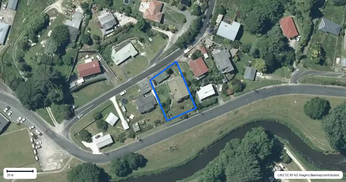 Property context map for 6 Massey Street, Te Kuiti