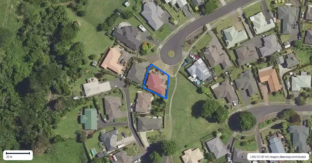Property context map for 17 Lansdowne Road, Katikati