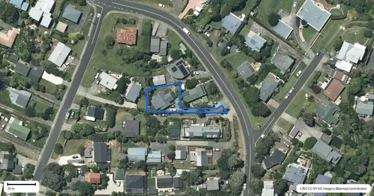 Property context map for 51A Government Road, Raglan