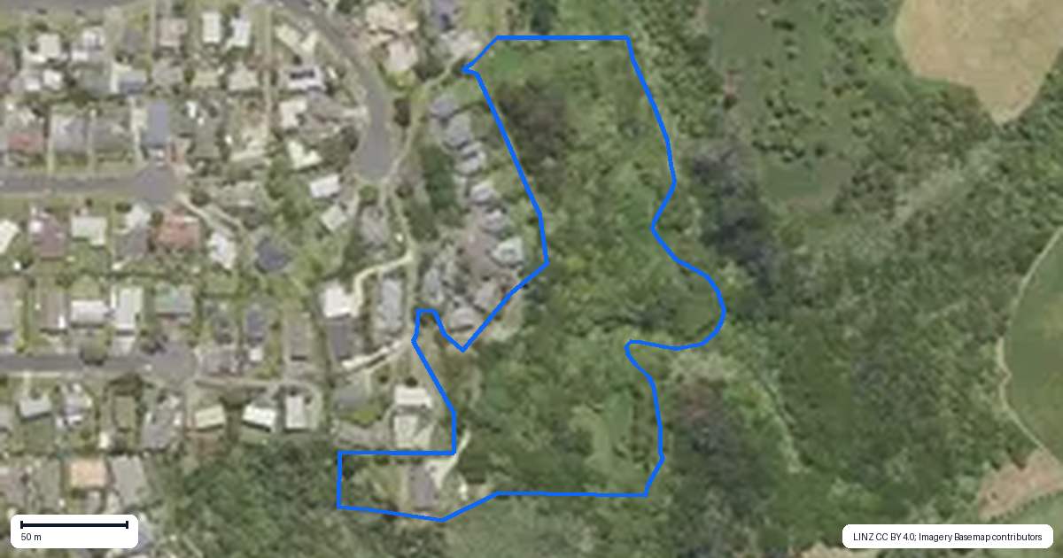 Property context map for 57 Snowden Street, Ohauiti, Tauranga