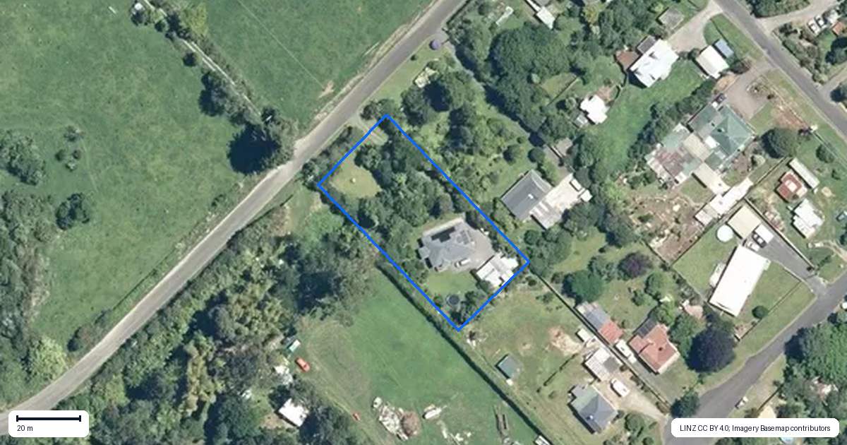Property context map for 21 Princes Street, Waikino, Waihi