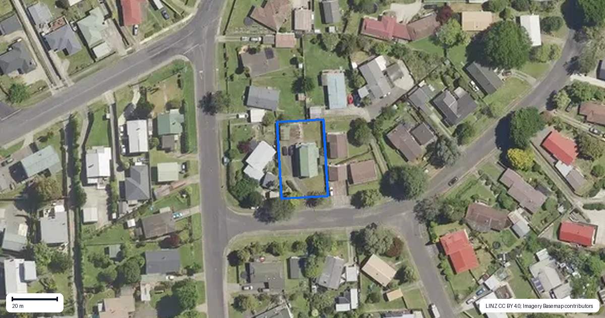 Property context map for 4 Bishoprick Crescent, Te Puke