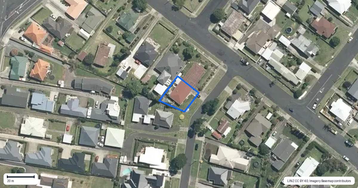 Property context map for 24 Young Street, Te Awamutu