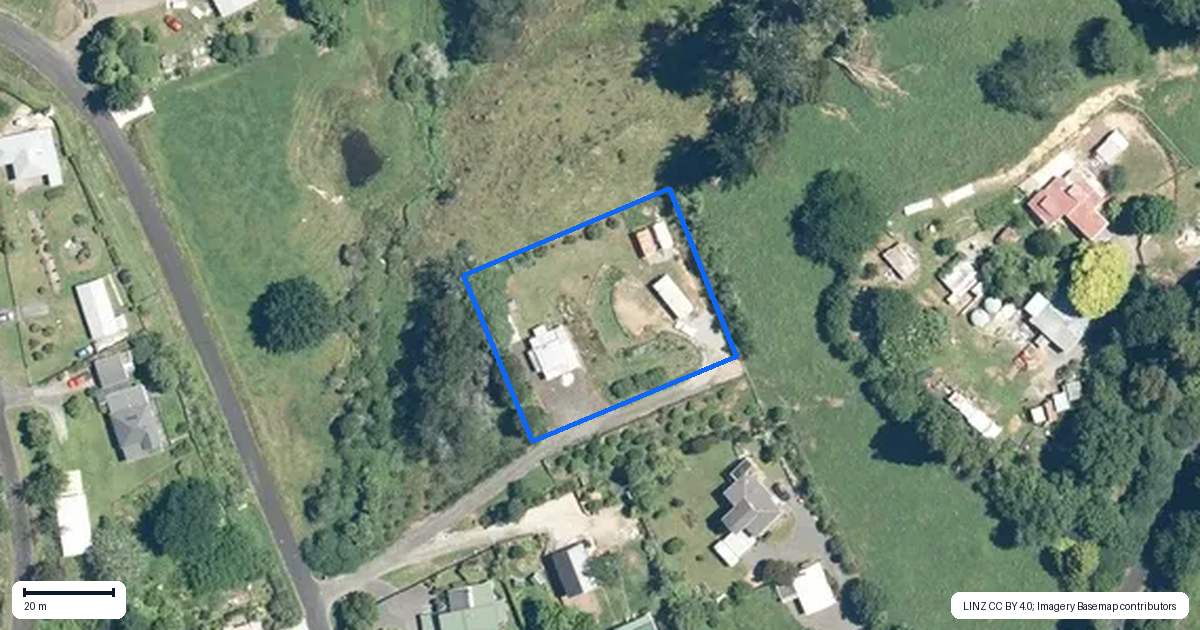 Property context map for 7 Penny Lane, Waikino, Waihi