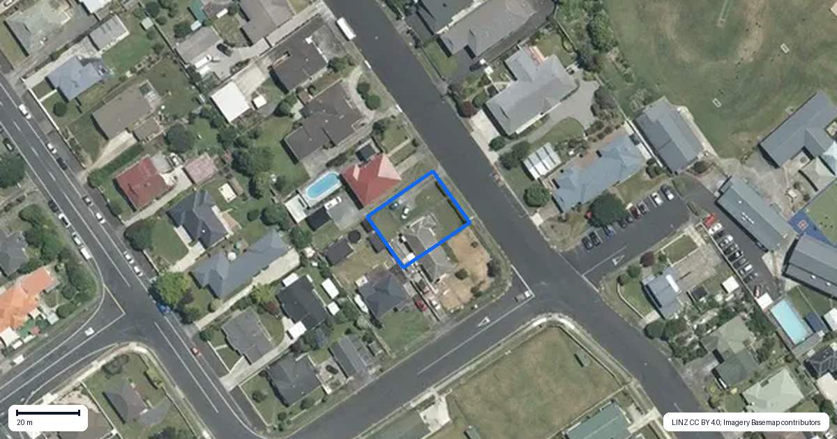 Property context map for 7 Park Street, Morrinsville