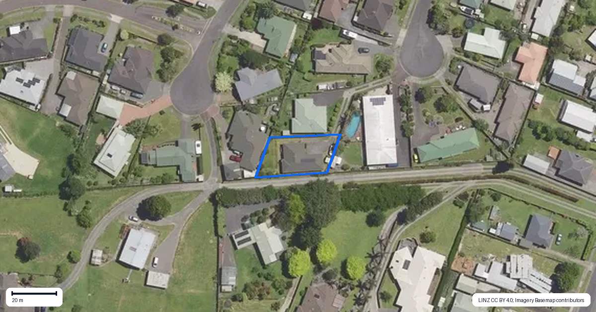 Property context map for 8B Atlanta Court, Katikati