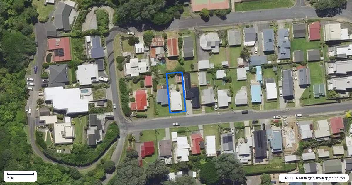Property context map for 6 Pacific Road, Waihi Beach