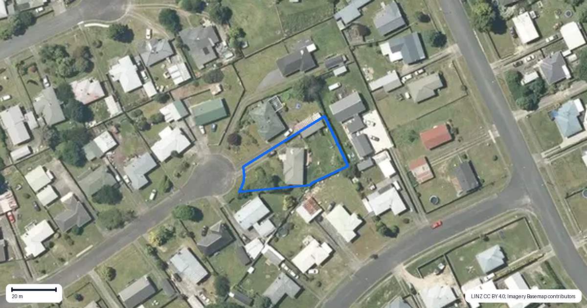 Property context map for 1 Ngatuku Place, Tokoroa