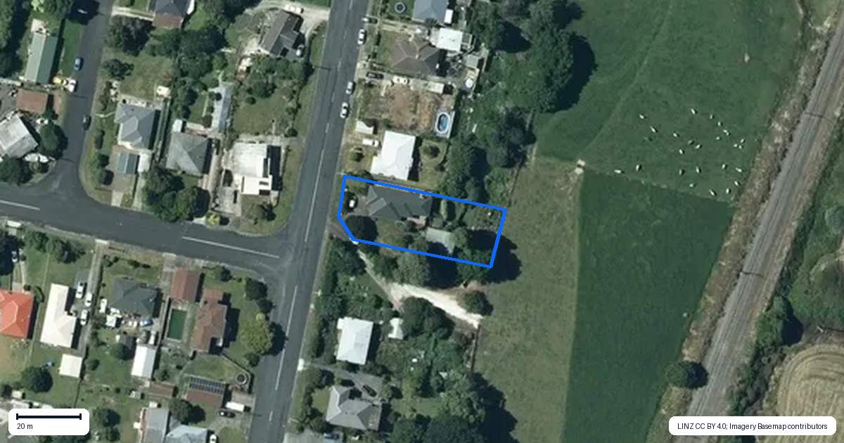 Property context map for 46 Gradara Avenue, Otorohanga