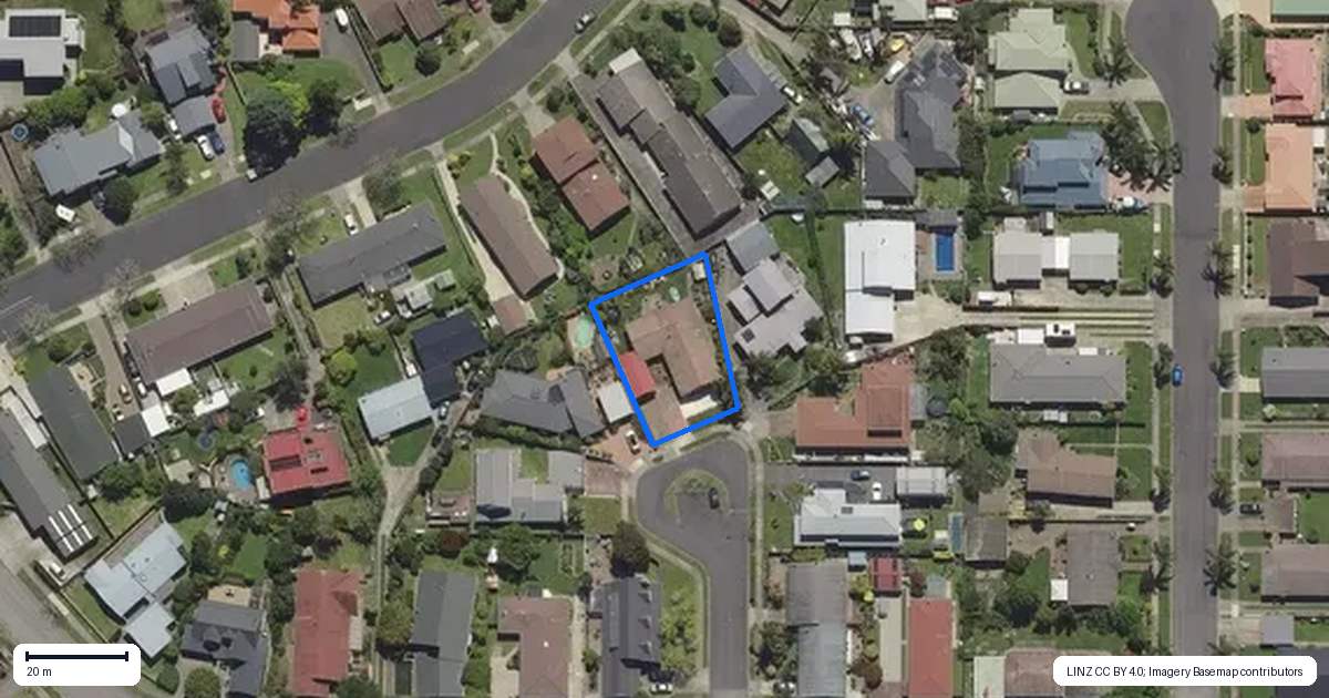 Property context map for 4 Marupo Place, Whakatane