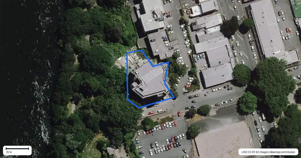 Property context map for 401/1 Cook Street, Hamilton East, Hamilton