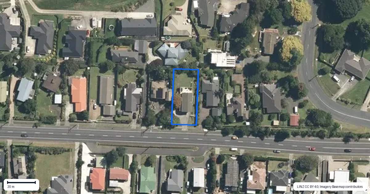Property context map for 1413 Cambridge Road, Te Awamutu