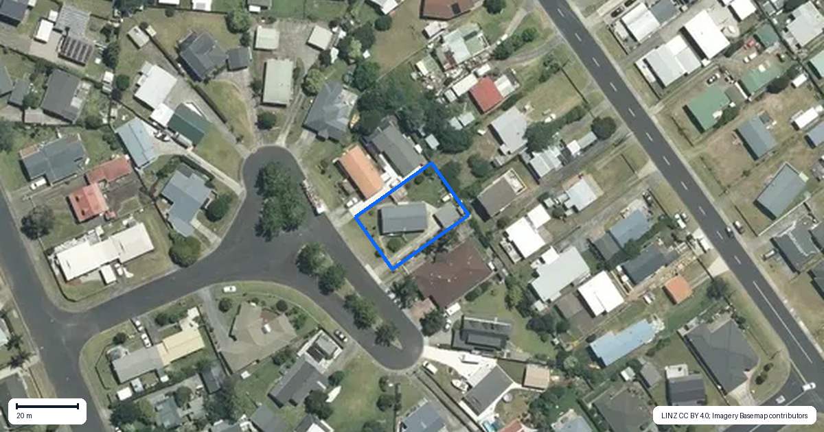 Property context map for 112 Waverley Place, Whangamata