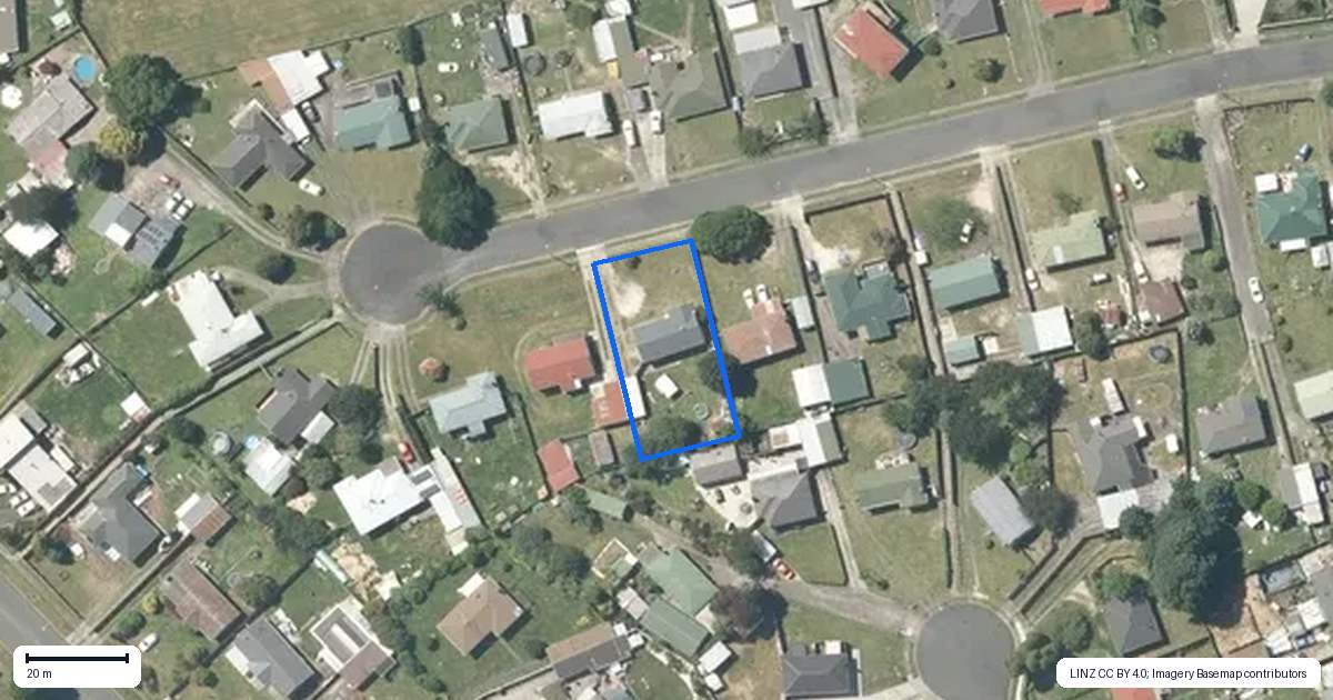 Property context map for 21 Berwick Place, Tokoroa