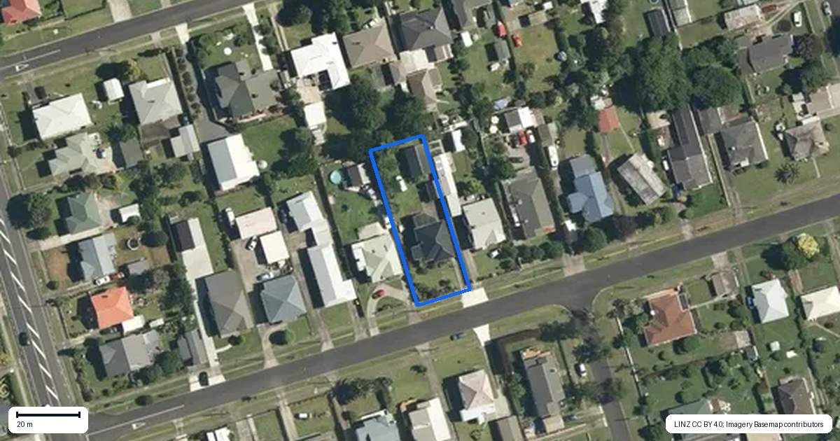 Property context map for 10 Longfellow Street, Te Aroha