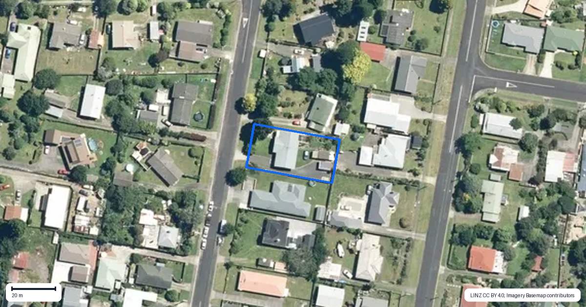 Property context map for 5 Princes Street, Waihi