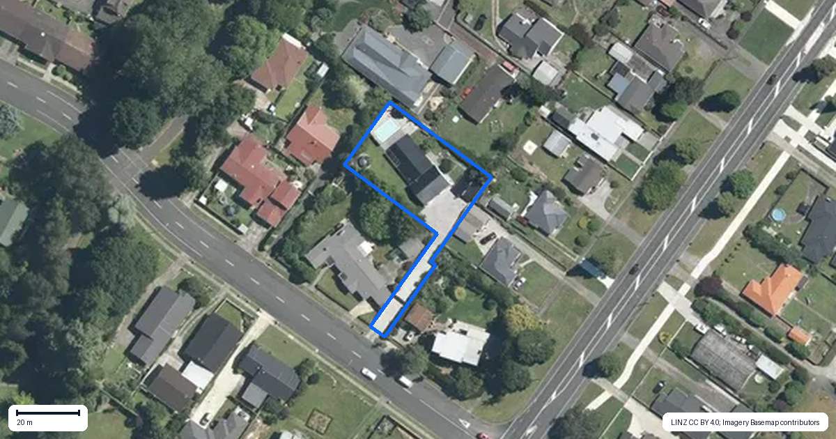 Property context map for 40A Tamihana Street, Matamata