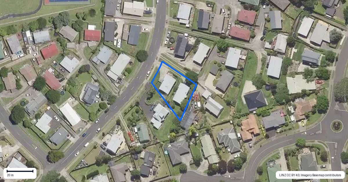 Property context map for 77B Meander Drive, Welcome Bay, Tauranga