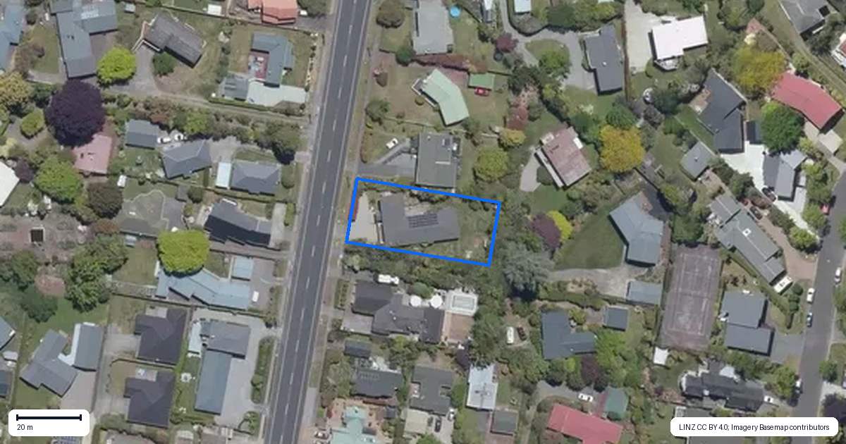 Property context map for 1/58 Mere Road, Taupo