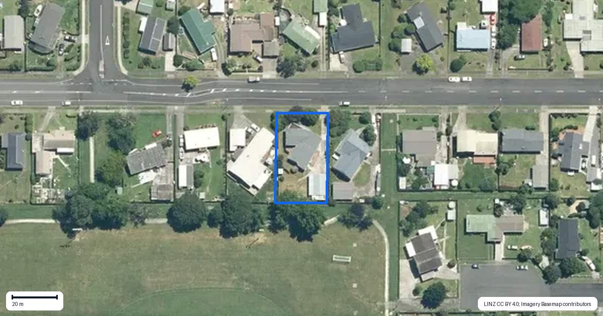 Property context map for 19 Mahana Road, Ngatea