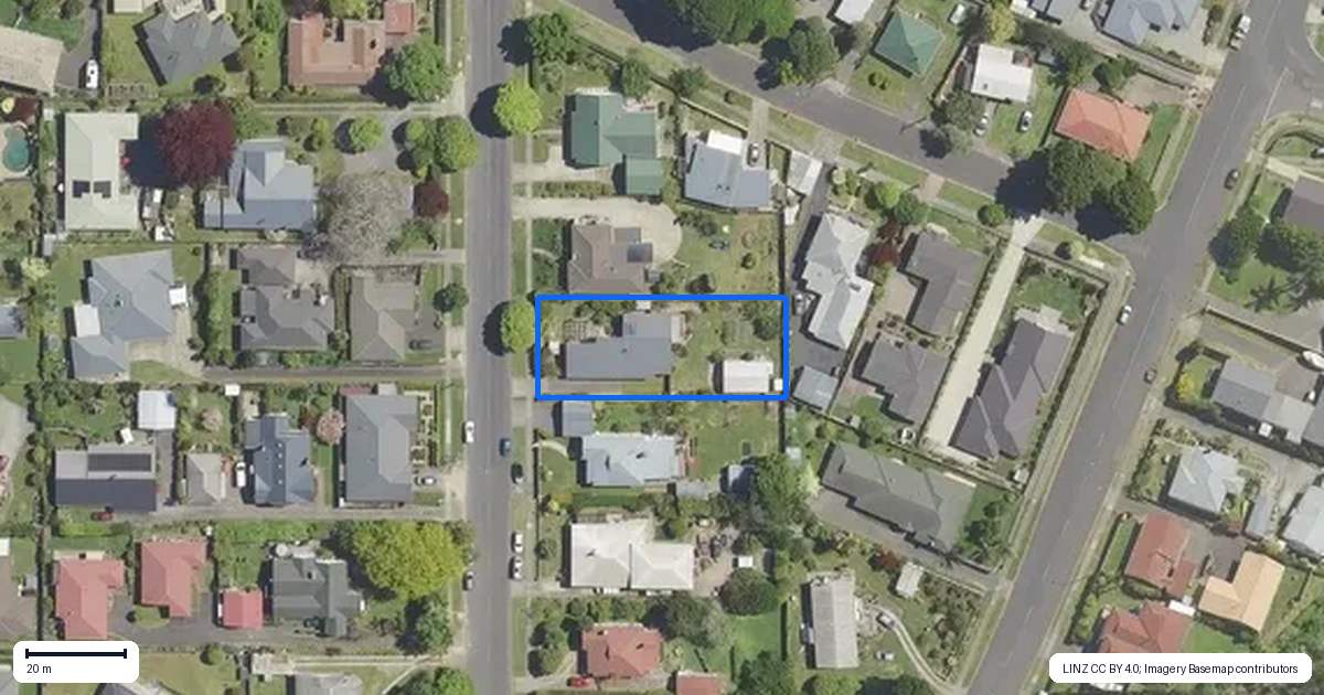 Property context map for 38 Boucher Avenue, Te Puke