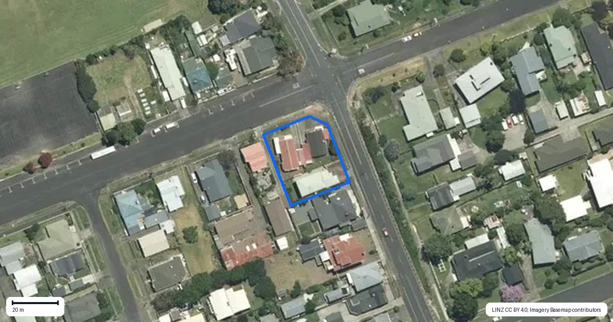 Property context map for 410B Richmond Street, Thames