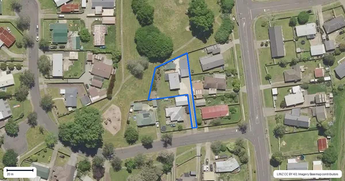 Property context map for 2 Ryder Place, Kawerau