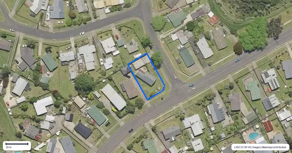 Property context map for 145 Valley Road, Kawerau