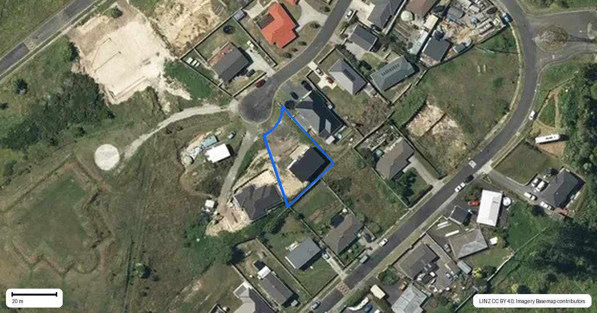 Property context map for 7 Naho Place, Meremere, Mercer