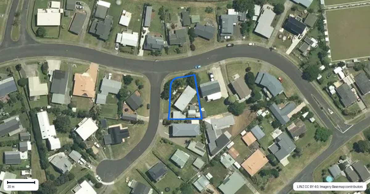 Property context map for 2 Norfolk Place, Tairua