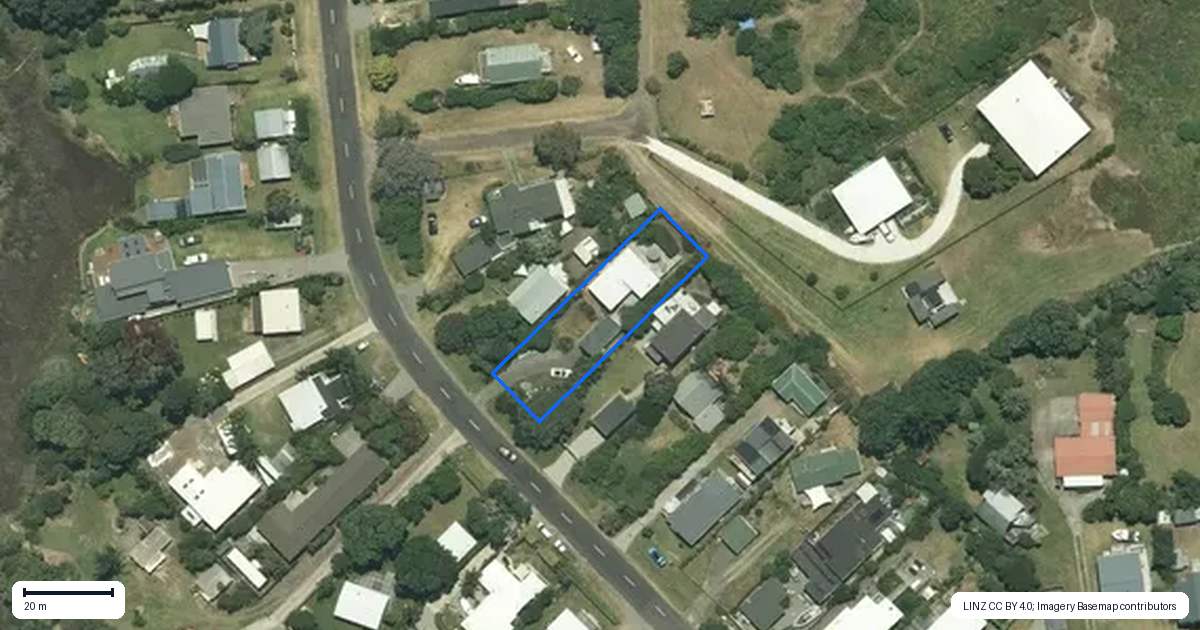 Property context map for 164 Ocean Beach Road, Tairua