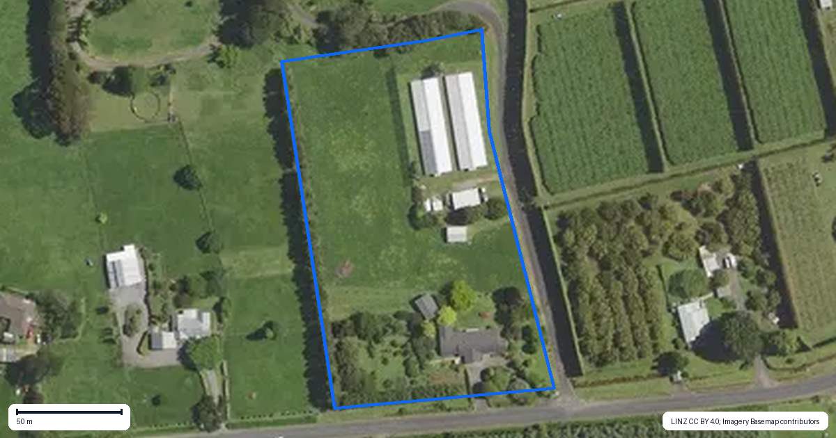 Property context map for 104 Lindemann Road, Tahawai
