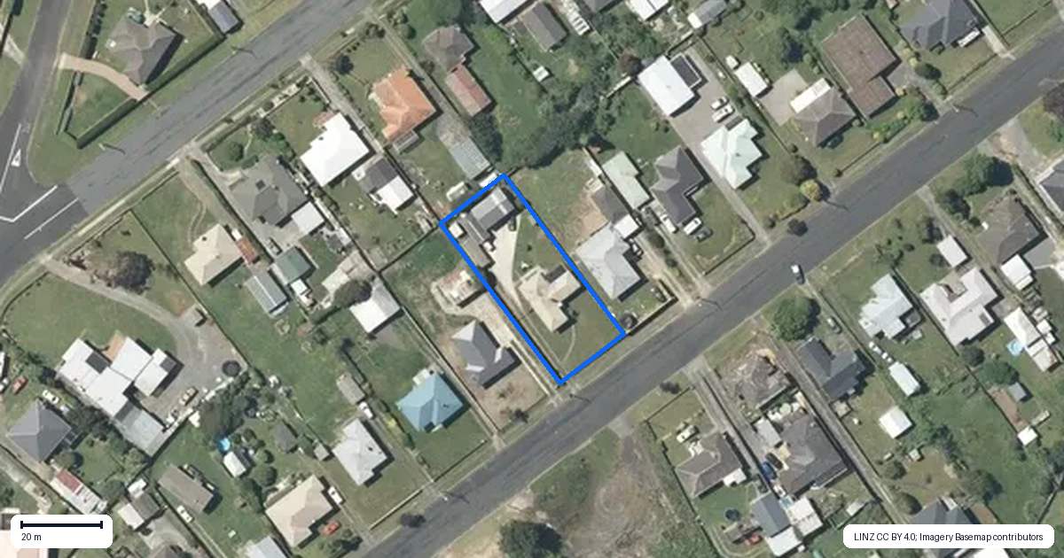 Property context map for 50 Neal Street, Putaruru