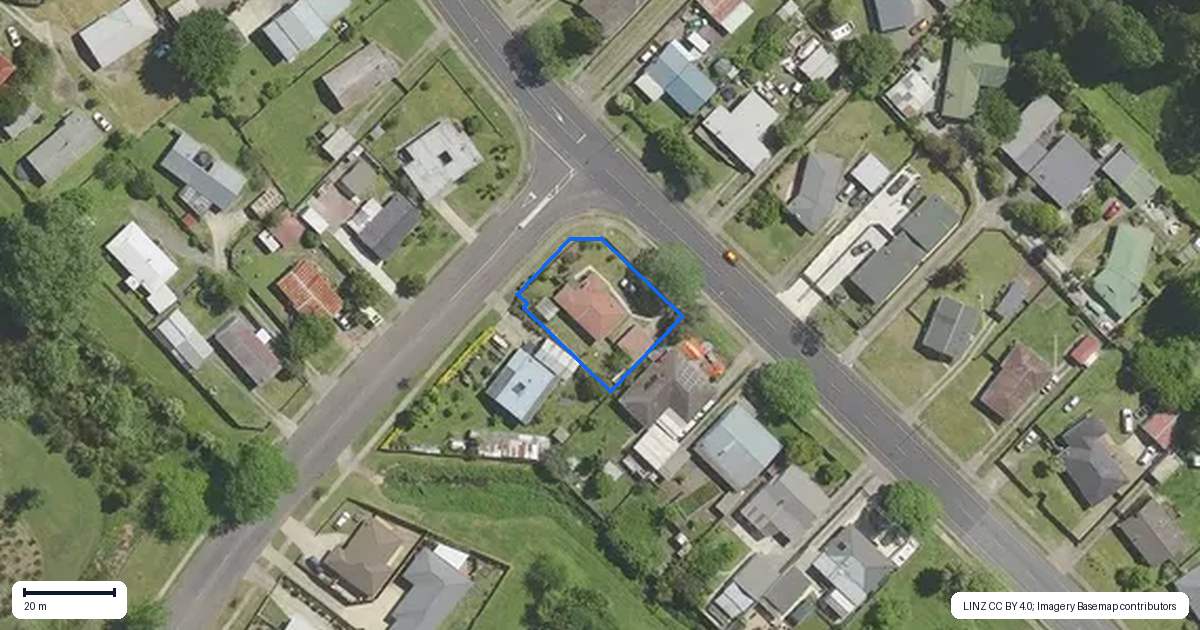 Property context map for 316 River Road, Kawerau