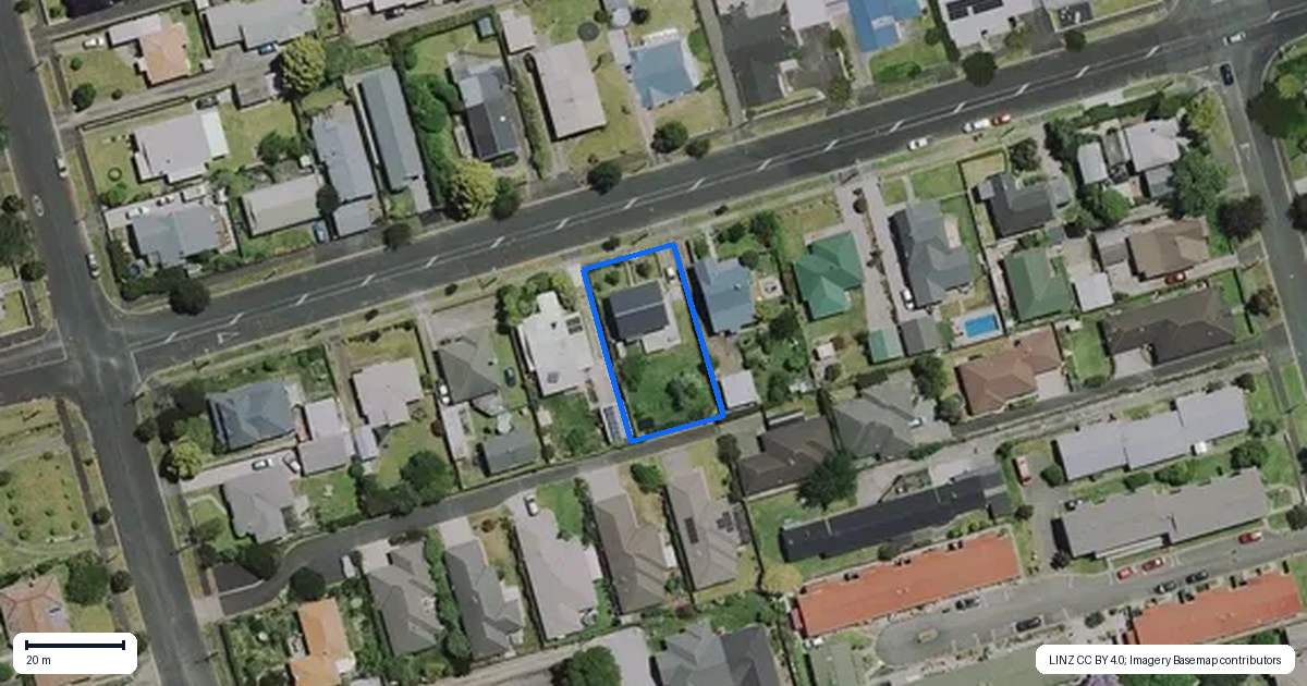 Property context map for 20 Brookfield Street, Hamilton East, Hamilton