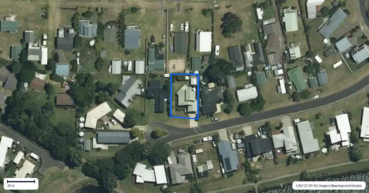 Property context map for 7 Martin Place, Cooks Beach, Whitianga