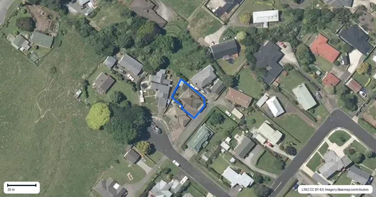 Property context map for 29 Hillcrest Street, Tirau