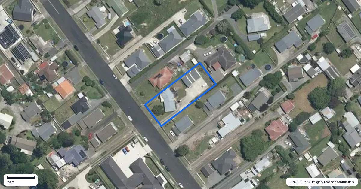 Property context map for 9 Strathmore Street, Morrinsville