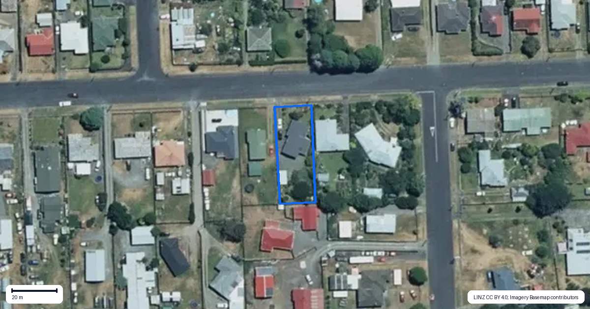 Property context map for 85 Ngatai Street, Taumarunui