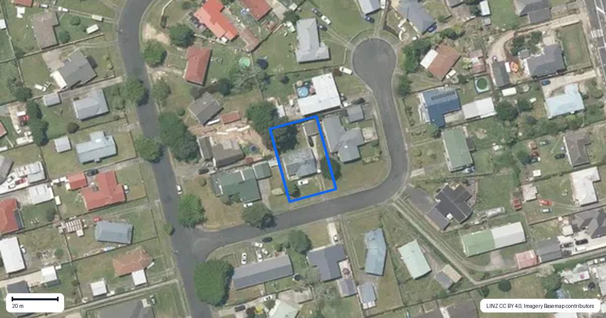 Property context map for 16 George Place, Tokoroa