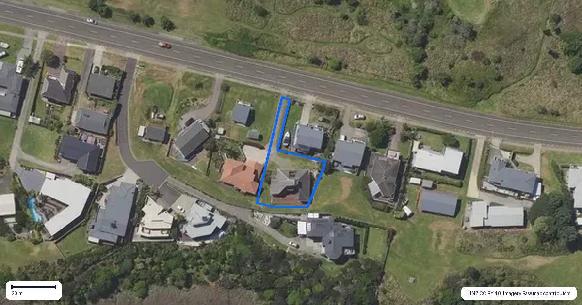 Property context map for 412 Harbour Road, Ohope