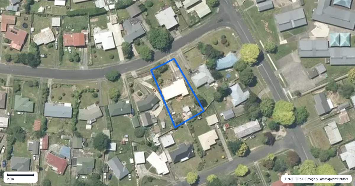 Property context map for 7 Lauriston Street, Tokoroa